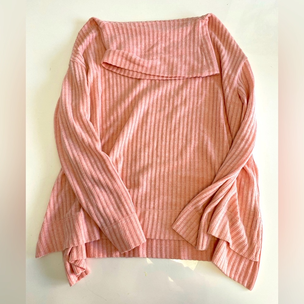 Maeve Pink Cowl-neck Sweater